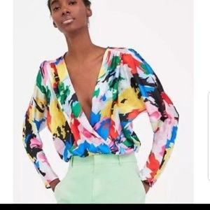 ISO!!!!! ZARA COLORFUL BODYSUIT!!!